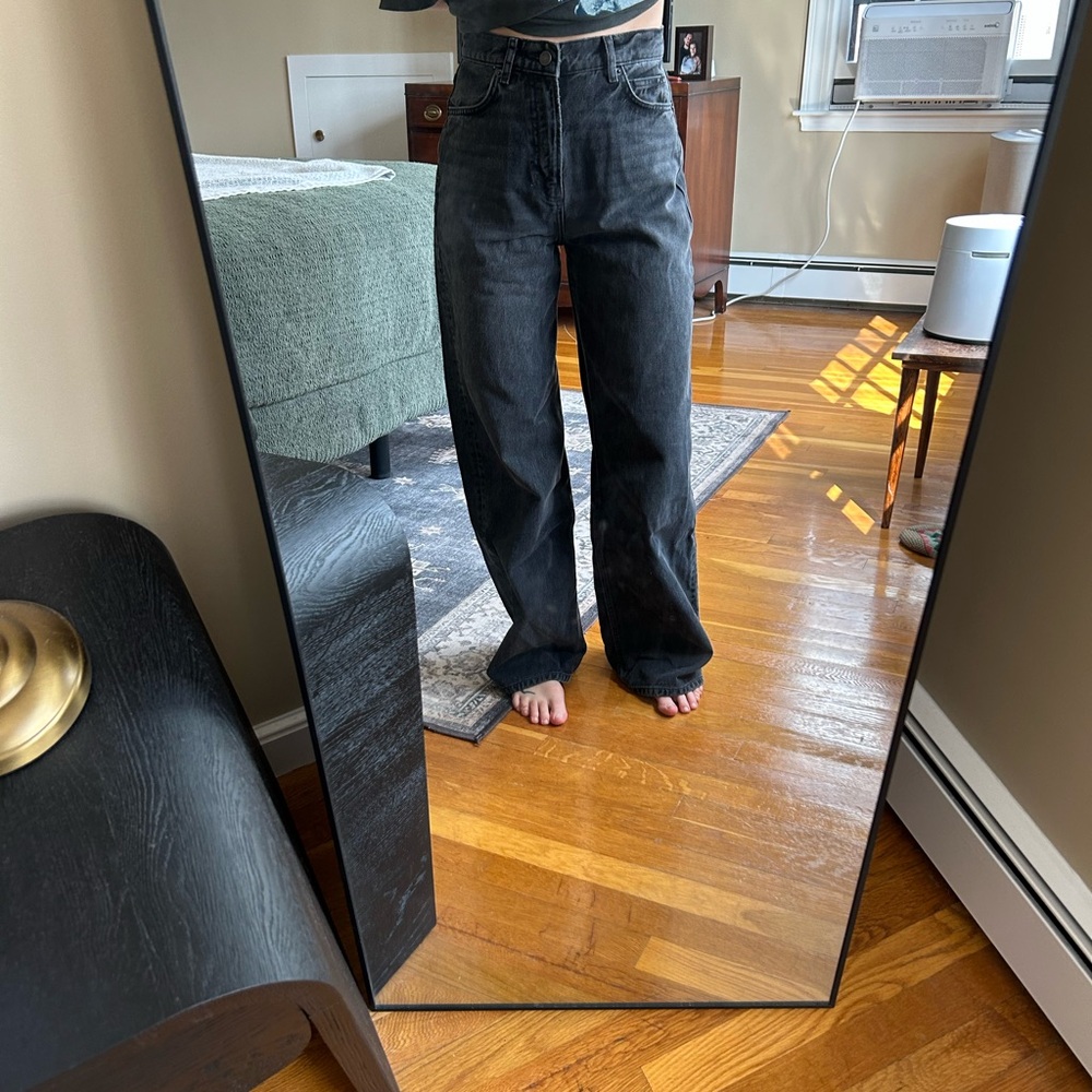 Reformation Cary High Rise Slouchy Wide Leg Jeans - Picture 3 of 10